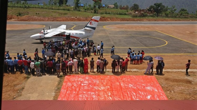 लामिडाँडा बिमानस्थलमा जहाजको सफल परीक्षण उडान